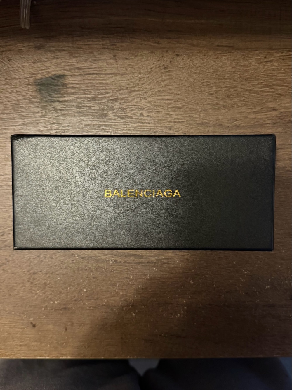 Balenciaga Black and Gold Eyewear